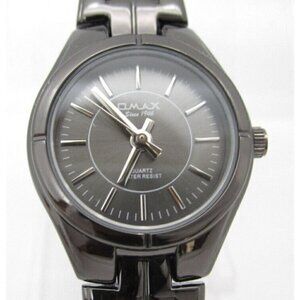 Women QMax Quartz WR Analog 25mm Dial Causal Round Watch (F637)